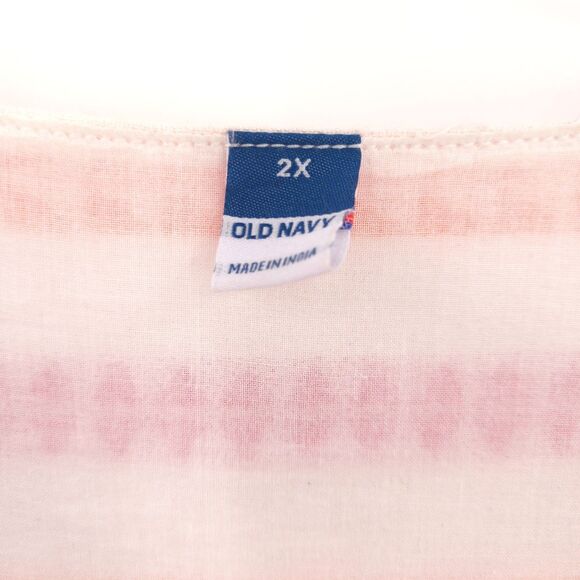 Old Navy Jacquard Mini Swing Dress Size 2X Aztec print orange pink Boho - Picture 5 of 7